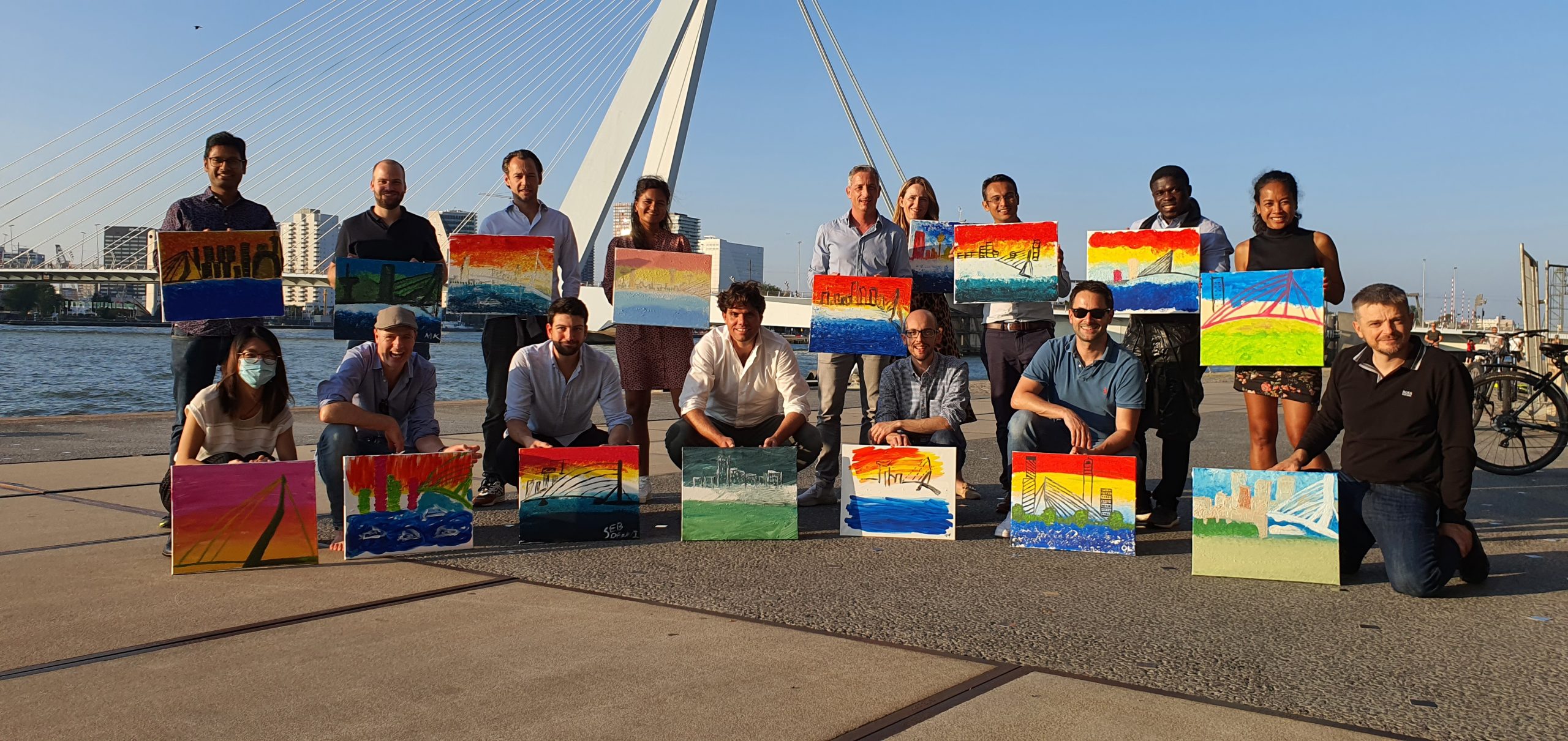Resultaten skyline Rotterdam schilderen